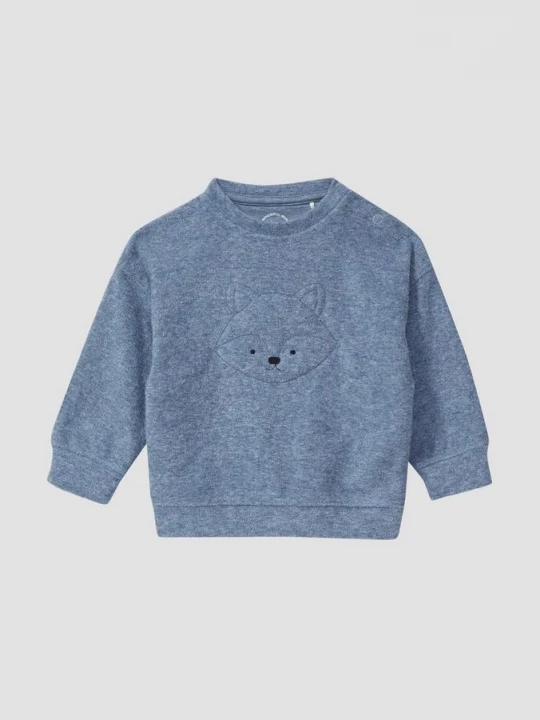 Foto van product Warm sweatshirt met applicatie en textuur aan de voorkant s.Oliver blauw