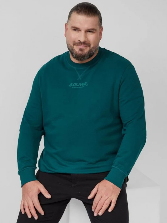 Foto van product Warm sweatshirt met logo-illustratie s.Oliver groen