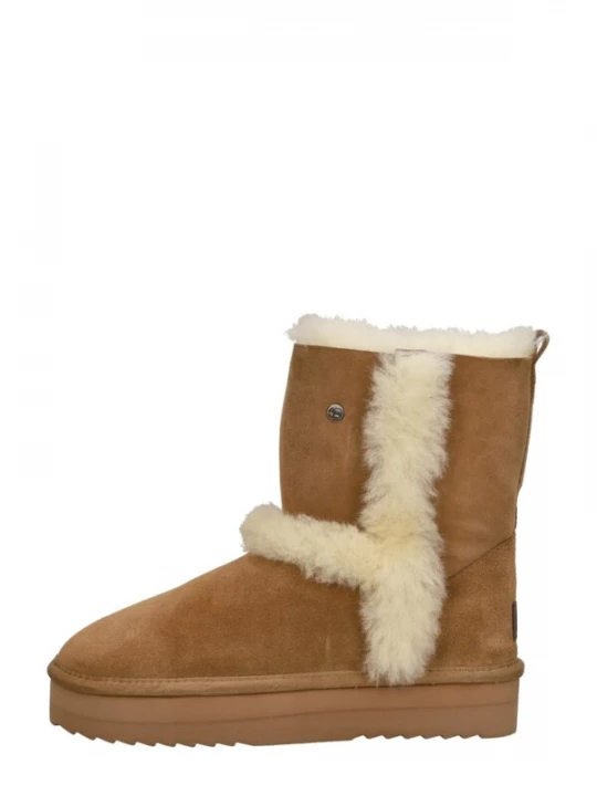 Foto van product Warmbat Boots 'Kangeroo Plateau' cognac