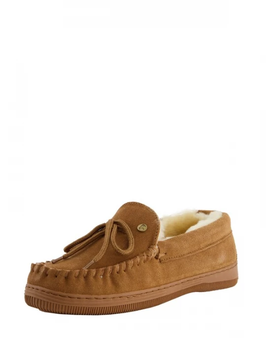 Foto van product Warmbat Huisschoenen 'Koala' cognac