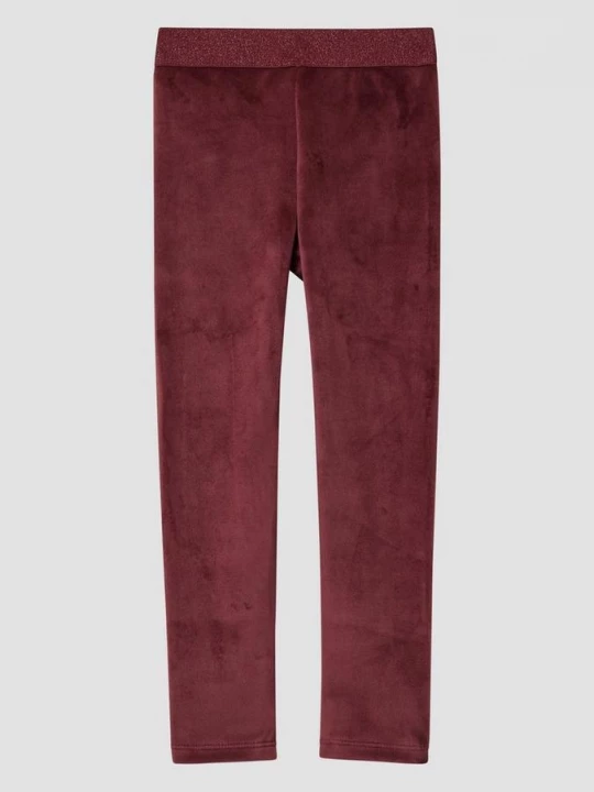 Foto van product Warme fluwelen legging met glitter tailleband s.Oliver rood