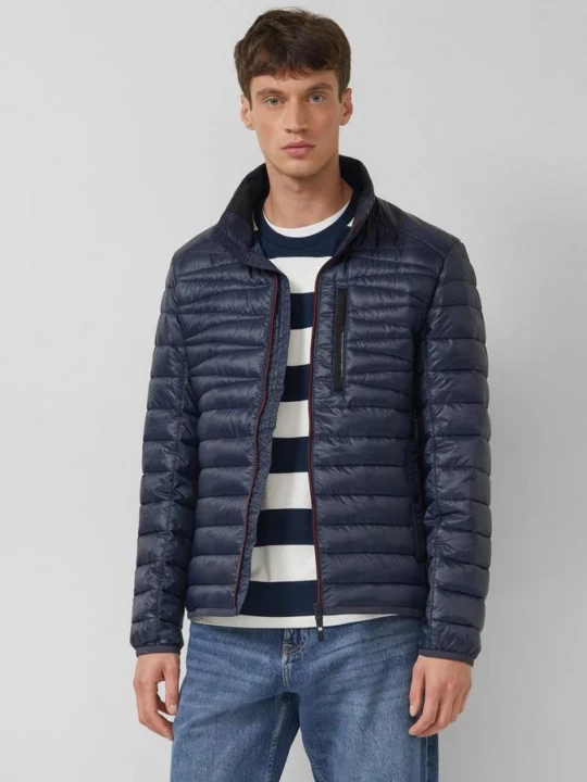 Foto van product Warme gewatteerde jas met opstaande kraag en binnenzak s.Oliver blauw