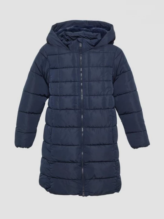 Foto van product Warme gewatteerde jas met teddy pluche voering s.Oliver blauw
