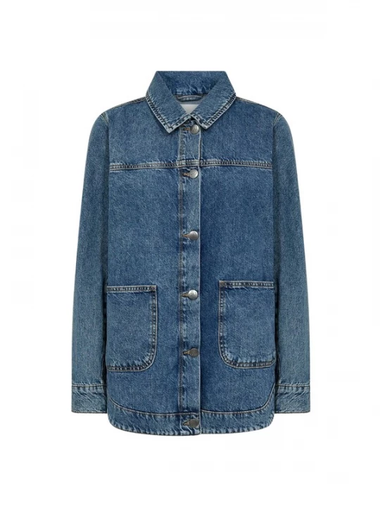 Foto van product Wasabi Concept Shirt ' WA-CAIA 4 ' blauw denim