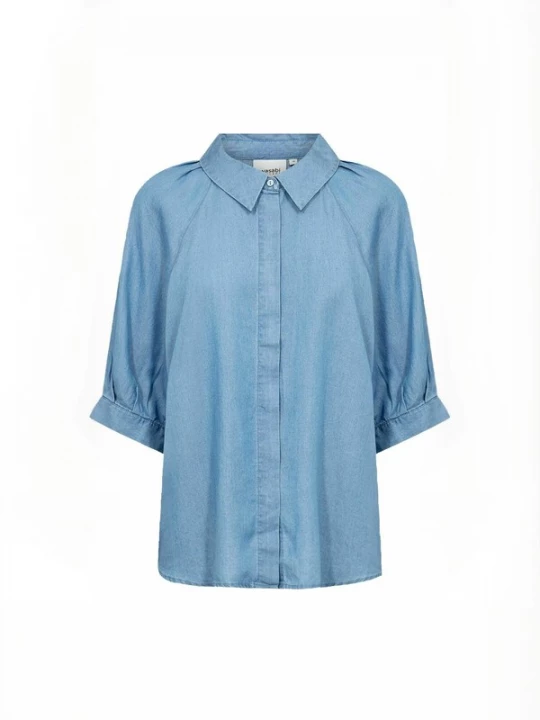 Foto van product Wasabi Concept Shirt ' WA-FLORA ' blauw