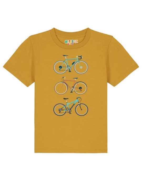 Foto van product watabout.kids Shirt '3 Fahrräder' oker / gemengde kleuren