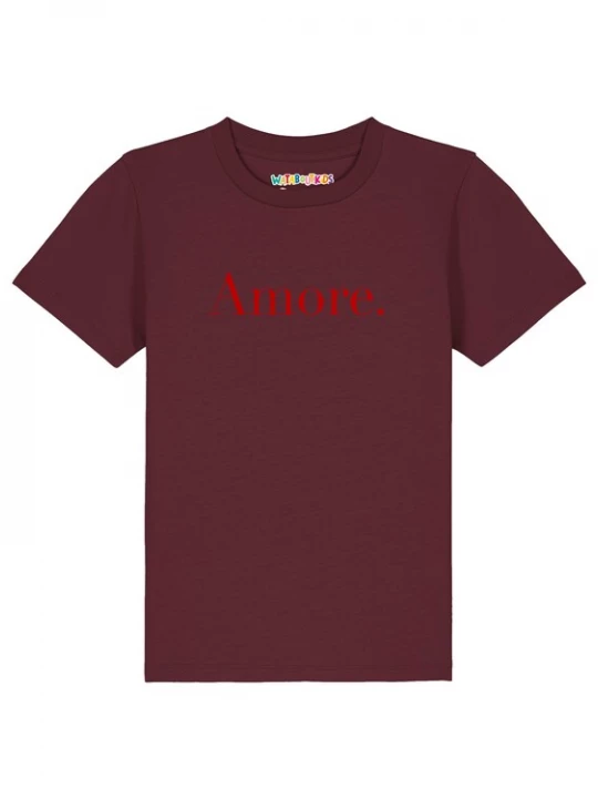 Foto van product watabout.kids Shirt 'Amore' rood / merlot