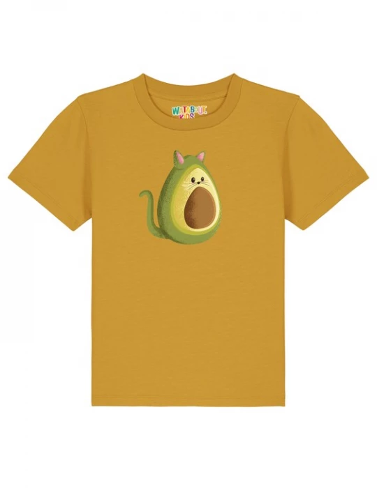 Foto van product watabout.kids Shirt 'Avocato' bruin / oker / geel / groen