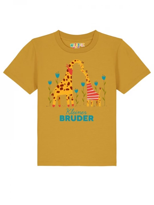 Foto van product watabout.kids Shirt azuur / oker / curry / lichtrood