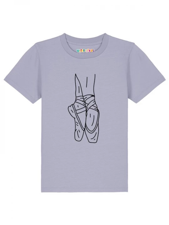 Foto van product watabout.kids Shirt 'Ballett Spitze' duifblauw / zwart
