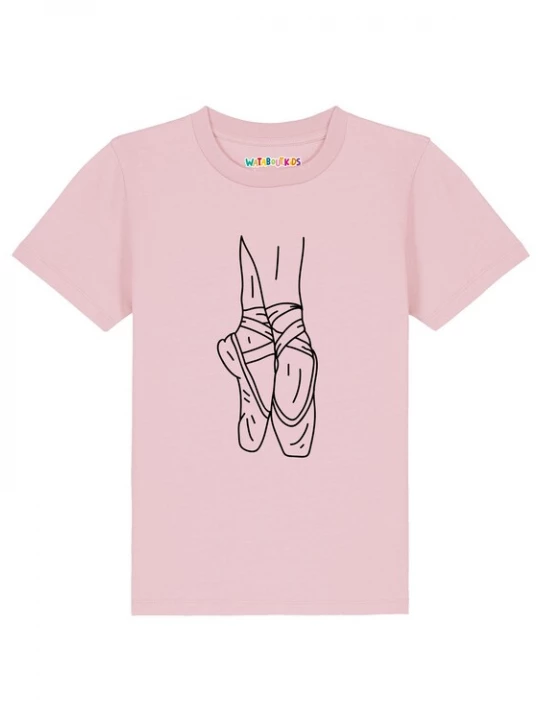 Foto van product watabout.kids Shirt 'Ballett Spitze' rosa / zwart