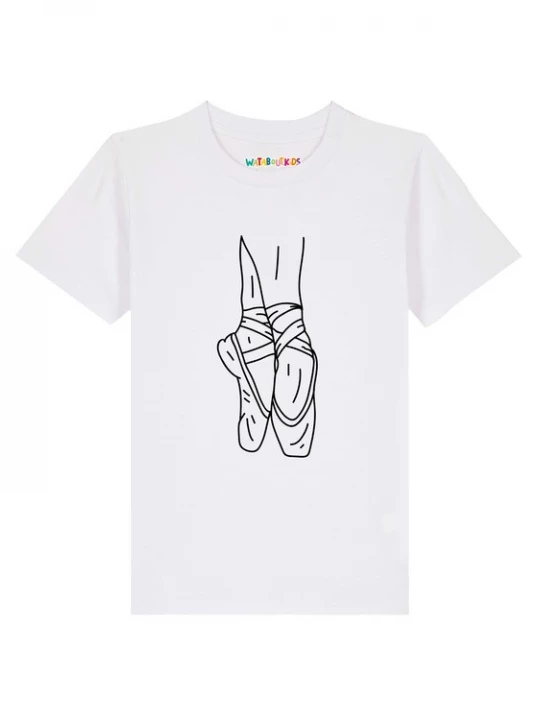 Foto van product watabout.kids Shirt 'Ballett Spitze' zwart / wit