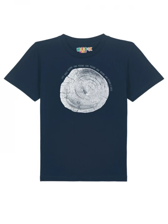 Foto van product watabout.kids Shirt 'Baumscheibe' marine / wit