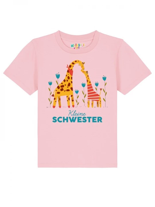 Foto van product watabout.kids Shirt cyaan blauw / donkerbruin / rosa / rood