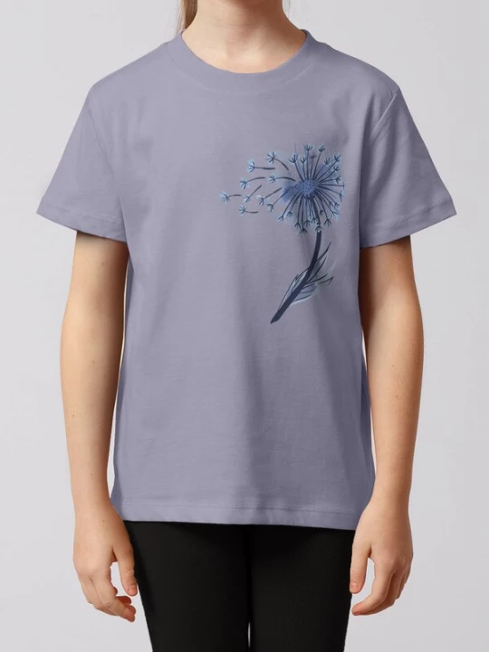 Foto van product watabout.kids Shirt 'Dandelion' turquoise / duifblauw / donkerblauw