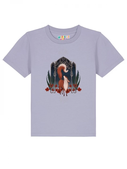 Foto van product watabout.kids Shirt 'Der Wunderschöne Fuchs' donkerblauw / sering / oranje / rood