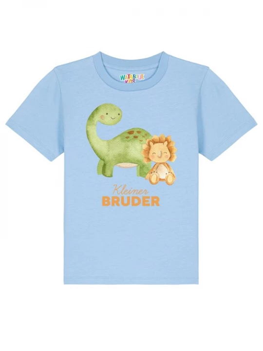 Foto van product watabout.kids Shirt 'Dinosaurier 06 Kleiner Bruder' lichtblauw / gemengde kleuren