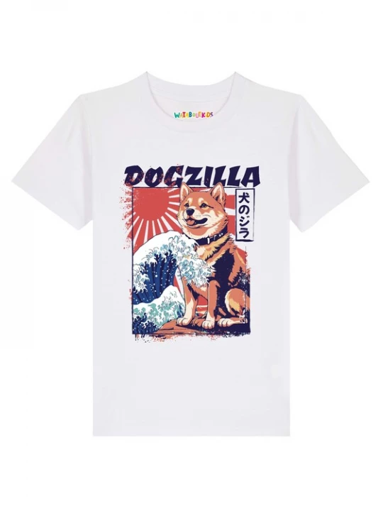 Foto van product watabout.kids Shirt 'Dogzilla' gemengde kleuren / wit