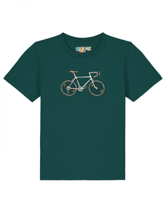 Foto van product watabout.kids Shirt 'Doodle Bike' donkergrijs / donkergroen / zwart / wit