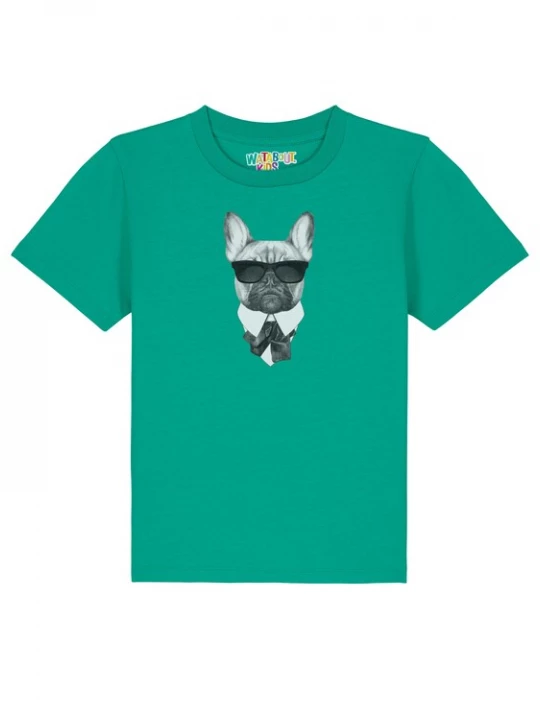 Foto van product watabout.kids Shirt 'Ein fescher Hund' grasgroen / gemengde kleuren