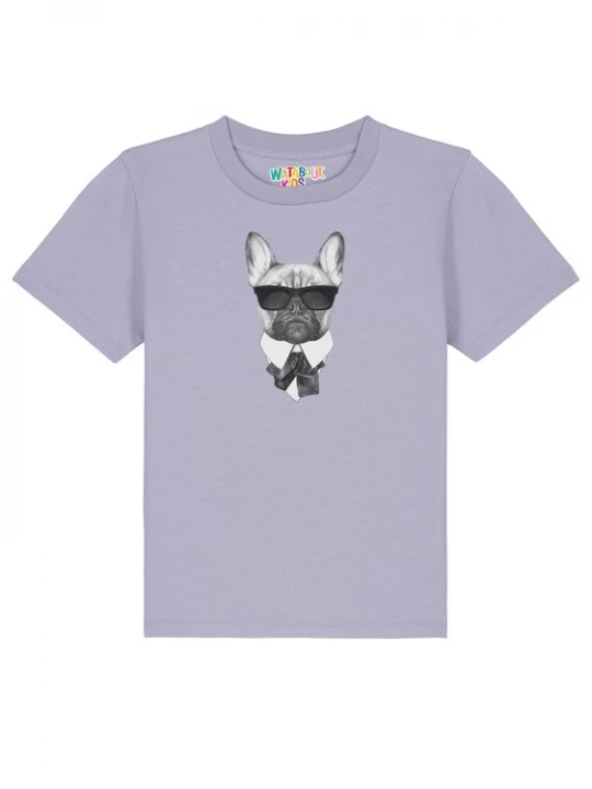 Foto van product watabout.kids Shirt 'Ein Fescher Hund' sering / zwart / wit