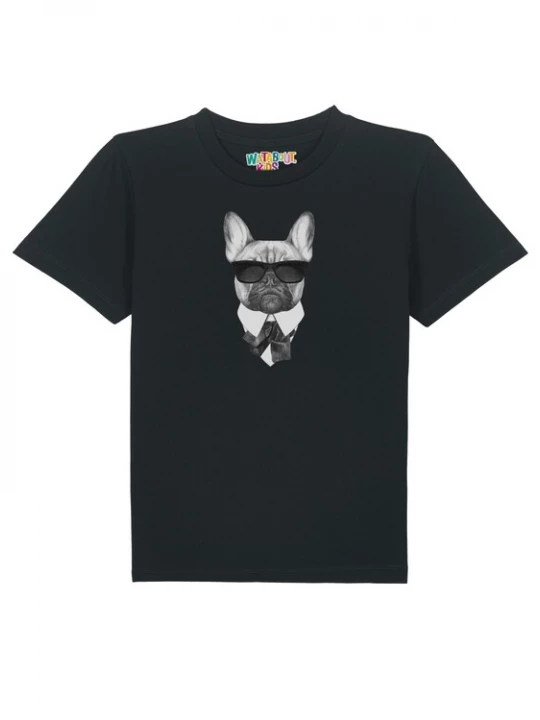 Foto van product watabout.kids Shirt 'Ein fescher Hund' zwart / wit