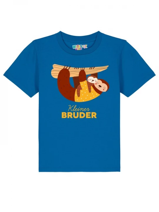 Foto van product watabout.kids Shirt 'Faultier Kleiner Bruder' royal blue / koningsblauw