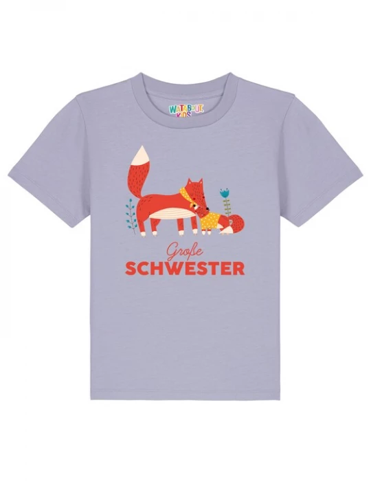 Foto van product watabout.kids Shirt 'Fuchs Große Schwester' sering / gemengde kleuren