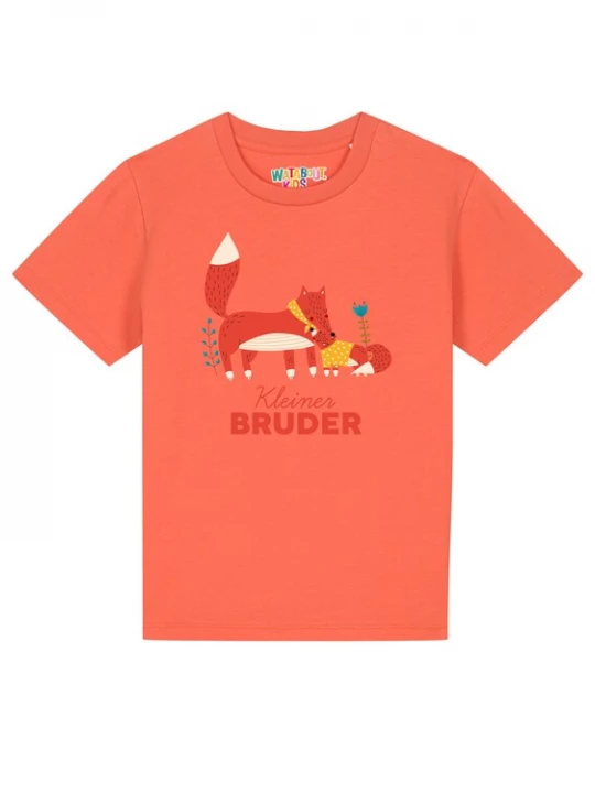 Foto van product watabout.kids Shirt 'Fuchs Kleiner Bruder' beige / geel / oranje / rood