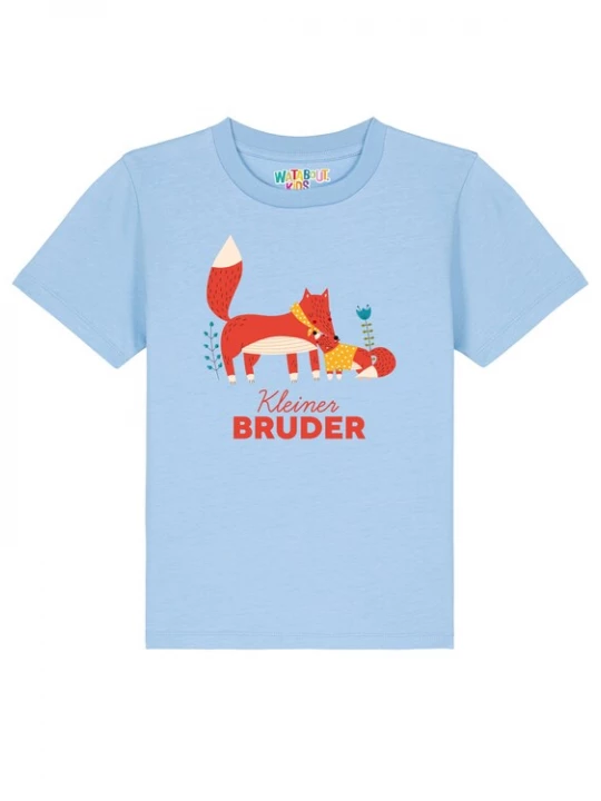 Foto van product watabout.kids Shirt 'Fuchs Kleiner Bruder' lichtblauw