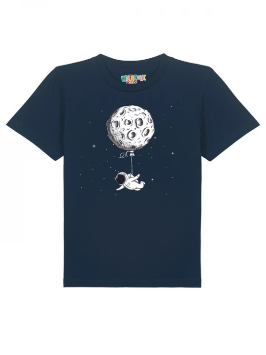 Foto van product watabout.kids Shirt 'Funny Spaceman' navy / wit