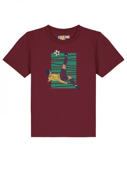 Foto van product watabout.kids Shirt 'Fußball' geel / groen / bordeaux