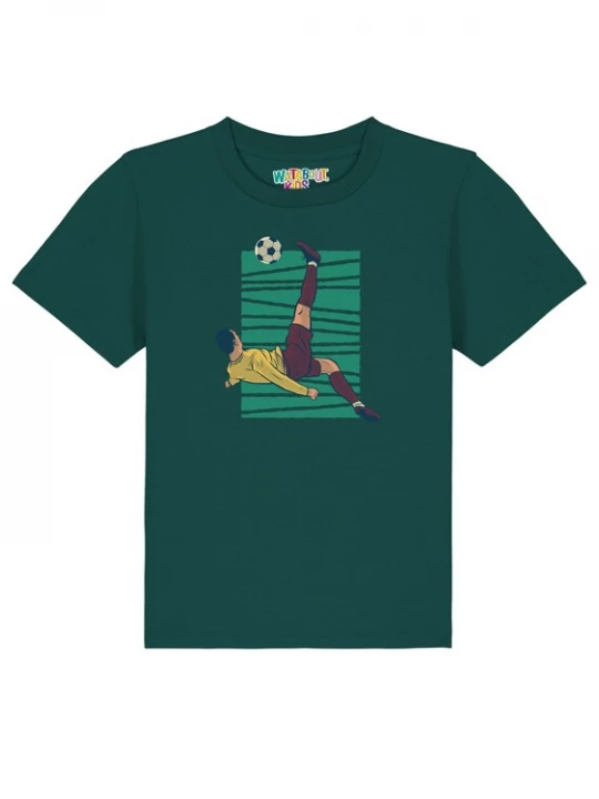 Foto van product watabout.kids Shirt 'Fußball' lichtgeel / limoen / donkergroen / braam