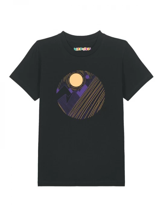 Foto van product watabout.kids Shirt 'Geometric Landscape 3' citroen / lila / zwart
