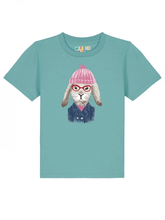 Foto van product watabout.kids Shirt 'Hase' turquoise