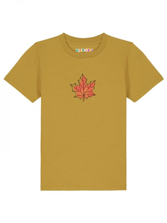 Foto van product watabout.kids Shirt 'Herbst' oker / oranjerood