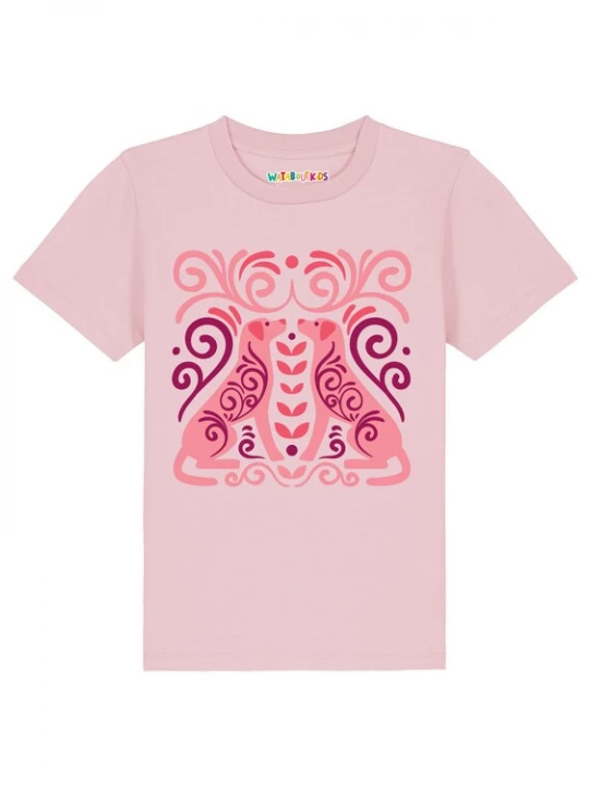 Foto van product watabout.kids Shirt 'Hundeliebe' lila / pink / rosa