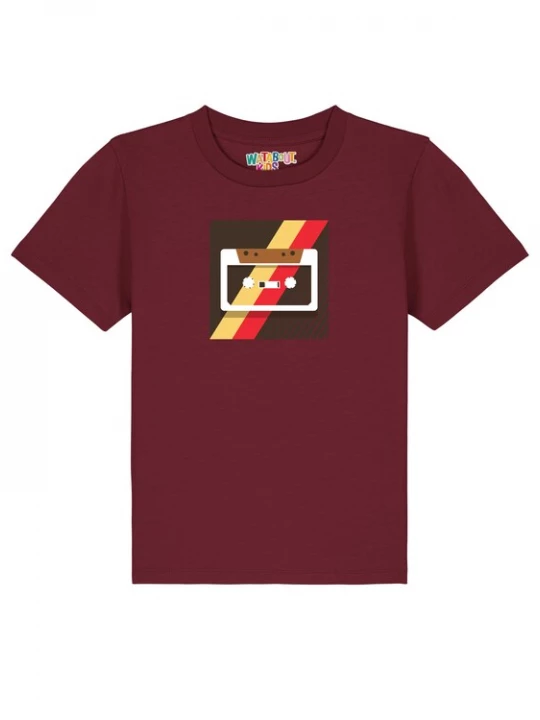 Foto van product watabout.kids Shirt 'Kassette' geel / rood / bordeaux / wit
