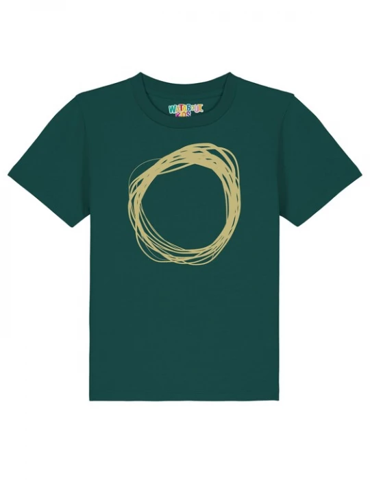 Foto van product watabout.kids Shirt 'Kreis' geel / donkergroen