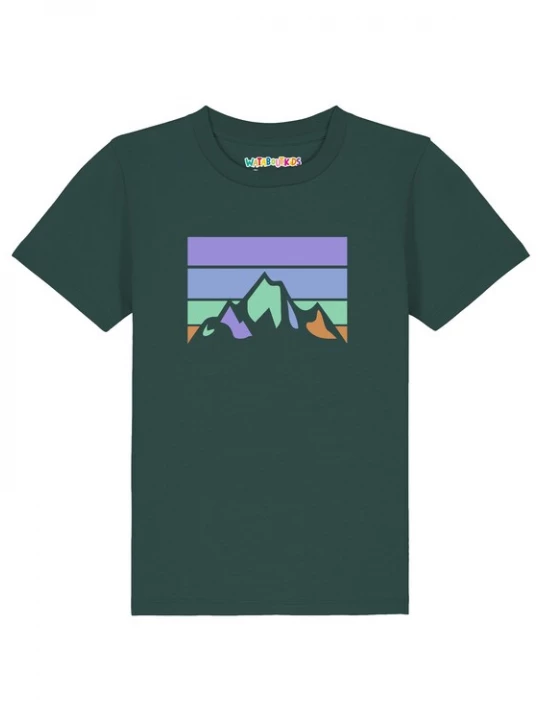 Foto van product watabout.kids Shirt 'Landscape' turquoise / lichtblauw / donkergroen / lavendel