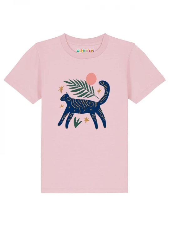 Foto van product watabout.kids Shirt 'Love and flex' navy / donkergroen / rosa