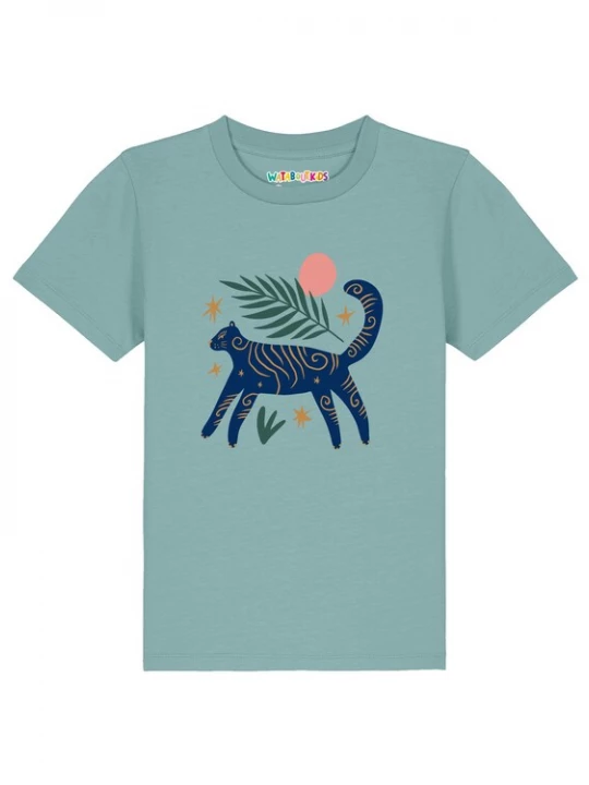 Foto van product watabout.kids Shirt 'Love and flex' navy / smaragd / donkergroen / rosa