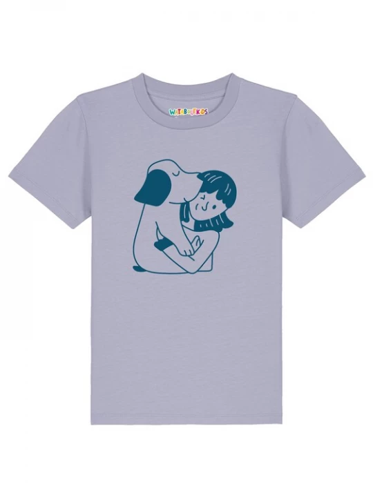 Foto van product watabout.kids Shirt 'Mädchen und Hund' blauw / sering
