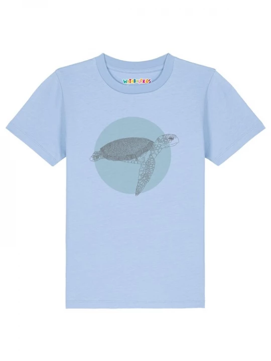 Foto van product watabout.kids Shirt 'Meeresschildkröte' azuur / lichtblauw
