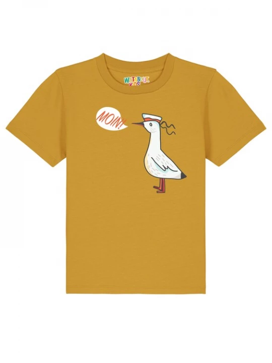 Foto van product watabout.kids Shirt 'Moin Seagull' oker / gemengde kleuren