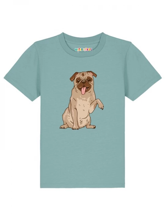 Foto van product watabout.kids Shirt 'Mops' beige / turquoise