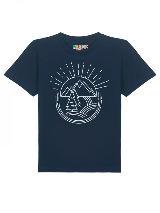 Foto van product watabout.kids Shirt 'Natur Ist Schön' navy / wit