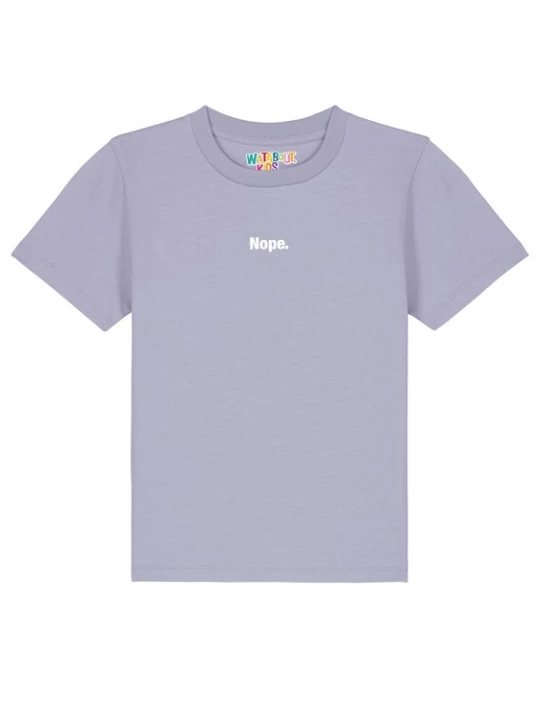 Foto van product watabout.kids Shirt 'Nope' sering / wit