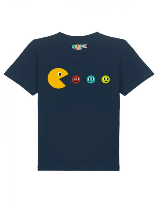 Foto van product watabout.kids Shirt 'Pacmännchen' navy / gemengde kleuren