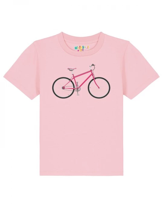 Foto van product watabout.kids Shirt 'Pink Bike' rosa / rood / zwart